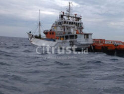 Kapal Bermuatan Puluhan Ton Pupuk Tenggelam di Laut Jawa