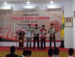 Panwaslu Majalengka Gelar Deklarasi Tolak dan Lawan Politik Uang Juga Politisasi SARA
