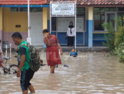 Terendam Banjir, Kegiatan Belajar SDN 1 Gebangilir Terganggu