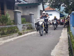 Pakai Motor Trail, Kapolda Jabar Bakti Sosial di Desa Lengkong Kulon Majalengka