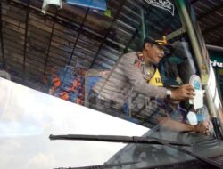 Kesiapan Arus Mudik, Kapolres Majalengka Cek Kelaikan Bus