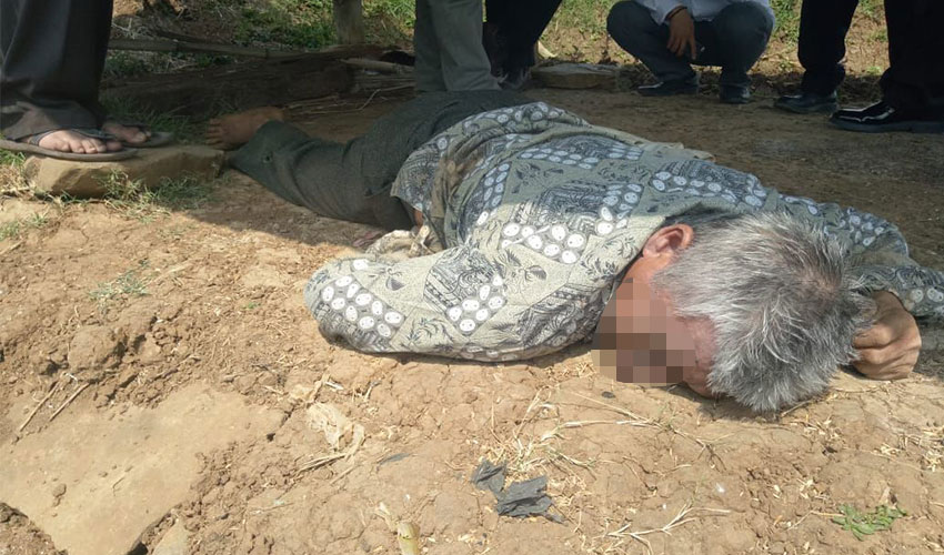 Penemuan Mayat Kakek Di Pematang Sawah Gegerkan Warga Majalengka