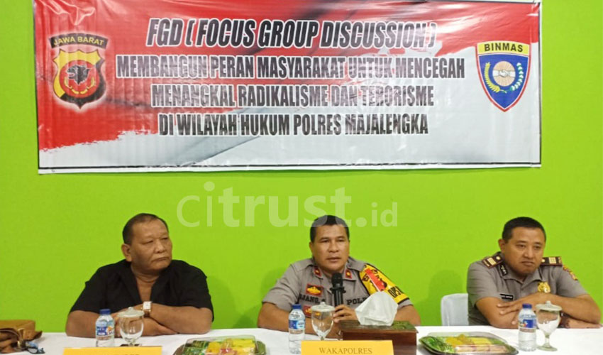 Tangkal Paham Radikalisme, Sat Binmas Polres Majalengka Gelar FGD Bersama UNMA & Masyarakat