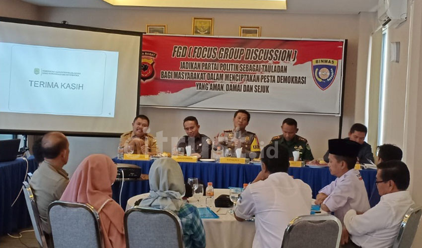 Jajaran Aparat dan Parpol Deklarasikan Pileg dan Pilpres Damai di Kabupaten Majalengka