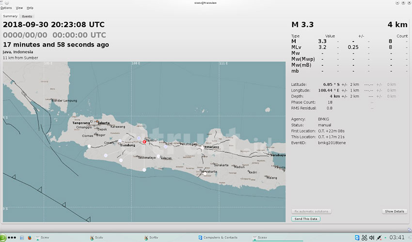 BMKG: Gempa Tektonik Guncang Kuningan Tak Berpotensi Tsunami