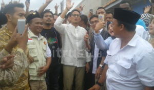 Kehadiran Cawapres RI Sandiaga Uno Jadi Artis Endrose Produk Para Pengusaha Kuningan