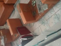 Diserang 7 Orang, Ruang Lobby Kantor Dinas PMD Kabupaten Majalengka Hancur 