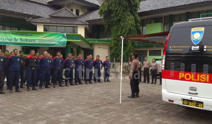Bin Polmas Polres Ciko Latih 40 Personel Satpam Perguruan Tinggi Wilayah Kota Cirebon
