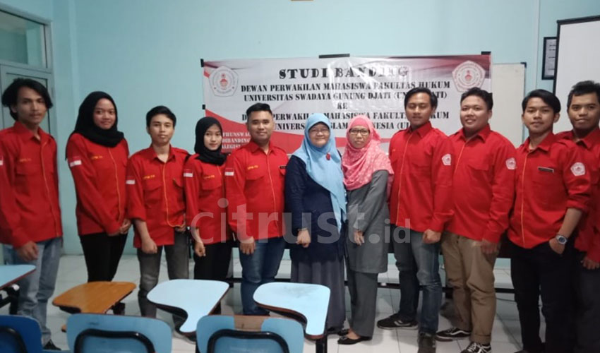 DPM Fakultas Hukum Unswagati Studi Banding ke UII Yogyakarta