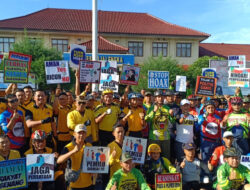 Deklarasi Pemilu Damai, Polres Majalengka Ajak Masyarakat Gowes Bareng