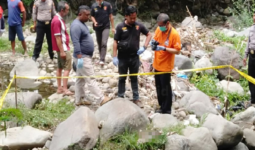 Mayat Bayi Perempuan Ditemukan di Sungai Cipada Majalengka