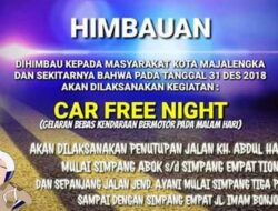 Ada Car Free Night Pada Malam Tahun Baru di Majalengka