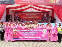 Bhayangkari Majalengka Beri Tali Asih Kepada Petugas Pospam Lilin Lodaya 2018