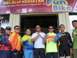 Ratusan Peserta Ikuti Fun Bike Dalam Rangka Hari Bhakti Imigrasi ke-69