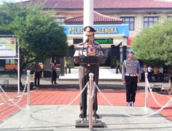 Kapolres Majalengka Pimpin Upacara Kenaikan Pangkat Pengabdian