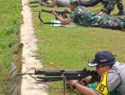 Kapolres Majalengka Bersama Dandim 0617 Latihan Menembak