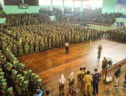 Ribuan Anggota Linmas Siap Amankan Pemilu 2019 di Kota Cirebon