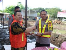 Kapolres Letakan Batu Pertama Rumdin Anggota Polres Majalengka