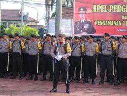 Jelang Pencoblosan, Polres Majalengka Gelar Apel Pengamanan TPS