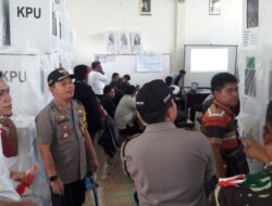 Kapolres Majalengka Tinjau Penghitungan Suara di Sejumlah PPK