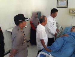 Wabup dan Kapolres Majalengka Jenguk PPK yang Dirawat di RS