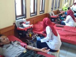 HUT ke-73 Bhayangkara, Polisi Ramai-Ramai Donor Darah
