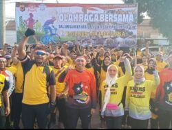 Polres Majalengka Adakan Olahraga Bersama Serukan Papua Damai