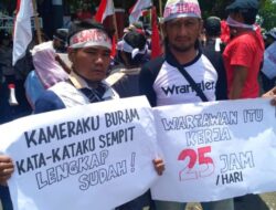 Wartawan Kuningan Gelar Aksi Tolak RKUHP