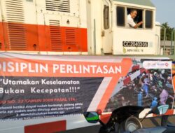 Daop 3 Cirebon Sosialisasikan Disiplin Berkendara di Perlintasan KA
