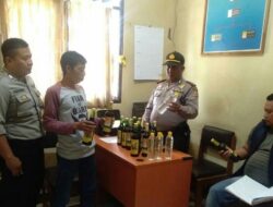 Polisi Sita Ratusan Botol Miras