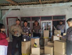 Polres Majalengka Amankan Ribuan Botol Miras