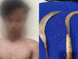 Kalungkan Celurit dan Rampas HP, Tiga Begal Diringkus Polisi