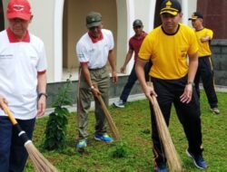 Antisipasi Corona, Bupati Majalengka bersama Forkopimda Bersihkan Lingkungan