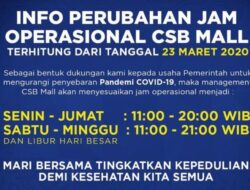 CSB Mall Sesuaikan Jam Operasional