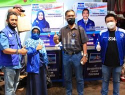 Fraksi Demokrat Sediakan Dua Temporary Wastafel di Pasar Kanoman