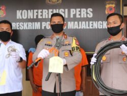 Komplotan Pencuri Kabel Optik Diringkus Polisi