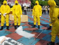 Polres Majalengka Gelar Simulasi Penanganan Jenazah Pasien Covid-19