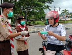 Pramuka Ajak Masyarakat Konsisten Terapkan Protokol Kesehatan