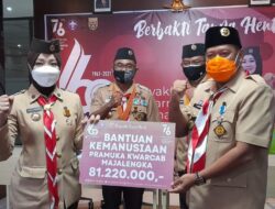 Kwarcab Pramuka Majalengka Raih Lencana Pancawarsa dari Gubernur Jabar