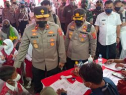 Wakapolda Jabar Tinjau Vaksinasi Anak 6-11 Tahun di Kota Cirebon