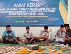 MWC NU Sumber Gelar Raker Kemandirian Organisasi