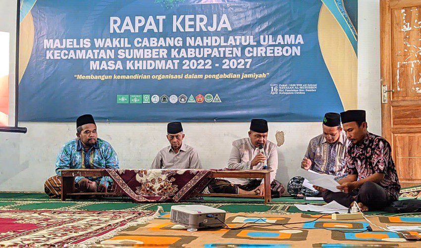 MWC NU Sumber Gelar Raker Kemandirian Organisasi