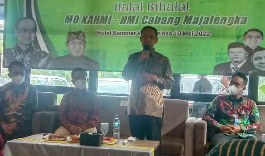 Bupati Majalengka minta Korps Alumni Himpunan Mahasiswa Islam (KAHMI) dan Himpunan Mahasiswa Islam (HMI) bantu masyarakat bangkit