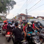H+1 lebaran, Pusat Kota Kuningan Dikepung Kemacetan