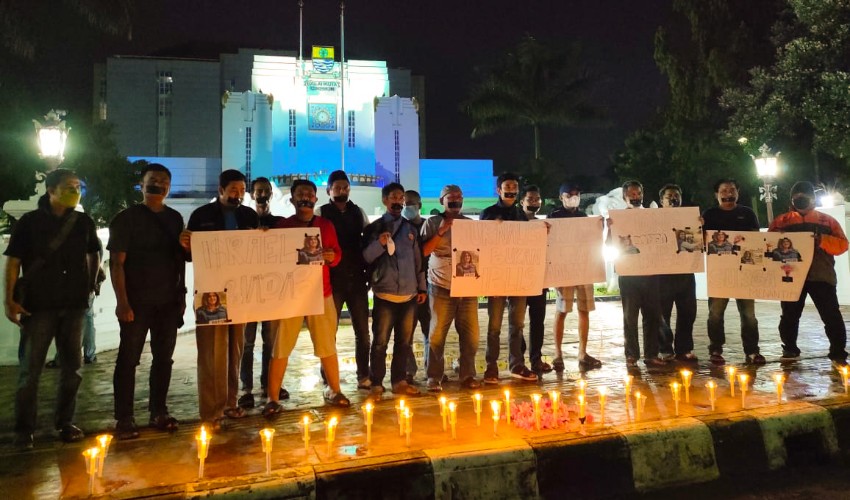 Jurnalis Cirebon Kecam Penembakan Shireen Abu Akleh
