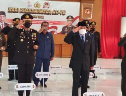 Polres Majalengka bersama Forkopimda Ikuti Upacara HUT ke-76 Bhayangkara