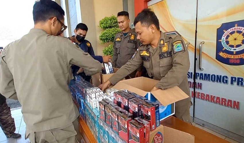 Bea Cukai dan Satpol PP Sita Ribuan Rokok Ilegal