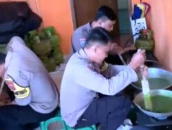 Bhabinkamtibmas Polsek Argapura Olah Labu Siam Jadi Dodol