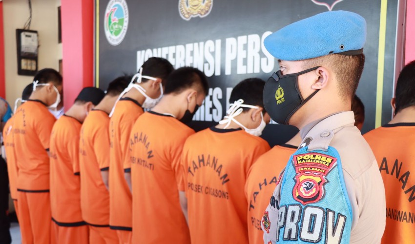 Polres Majalengka Amankan Sejumlah Tersangka Kasus Narkoba