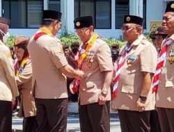 Bupati Majalengka Dapat Lencana Melati Pramuka dari Gubernur Jabar